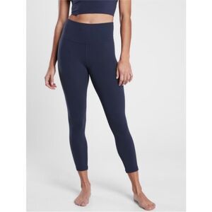 ATHLETA Elation Ultra High Rise Leggings Womens XS Navy Blue Yoga Workout Tight